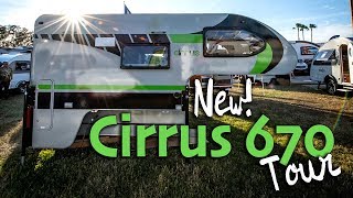 Cirrus 670720 Tour The new lightweight short bed truck camper [upl. by Kcered]