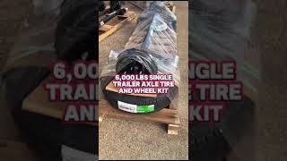 6000 lbs Single Trailer Axle Tire and Wheel Kit [upl. by Ain]