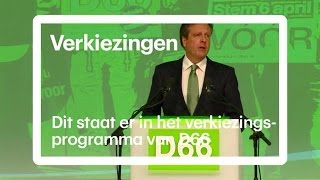 Dit staat er in het verkiezingsprogramma van D66  RTL NIEUWS [upl. by Leonidas]