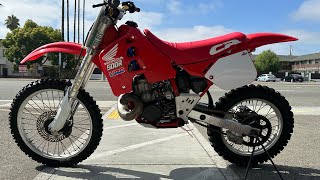 1989 Honda CR500r  two smokin in the Bay Area [upl. by Konyn]