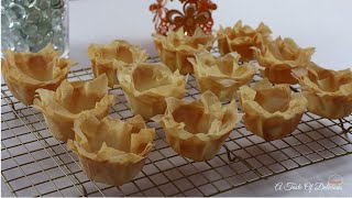 How to make Phyllo Cups [upl. by Cristoforo]