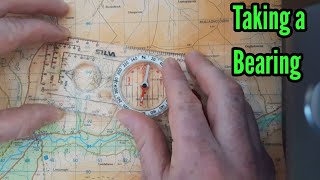 How to take a Compass Bearing using silva compass [upl. by Moia7]