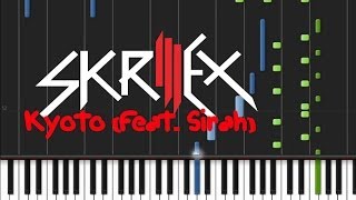 Skrillex  Kyoto feat Sirah Easy Piano Tutorial ♫ [upl. by Annauj]