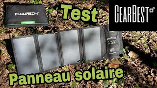 Test du Panneau Solaire FLOUREON 28W  Gearbest [upl. by Eilram]