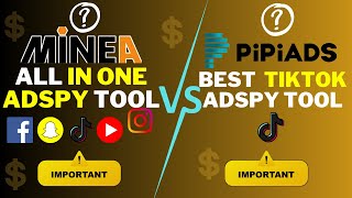 Minea vs Pipiads 2024 Which TikTok Adspy Tool is Better [upl. by Bianca]