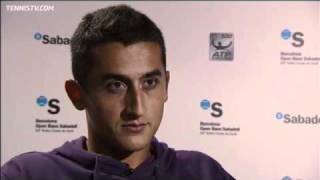 Nicolas Almagro Barcelona Thursday Spanish Interview [upl. by Nueoras696]