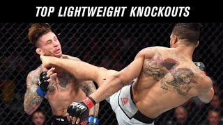 Top 10 Lightweight Knockouts in UFC History [upl. by Ati]