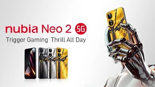 Nubia Neo 2 5G gaming smartphone with shoulder triggers amp 199 price tag unveiled at MWC 2024 [upl. by Ellekim]