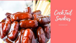 CockTail BBQ Smokies Super Bowl Treat [upl. by Aro174]