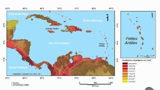 Cartographie des indicateurs de risques naturels de la Caraïbe [upl. by Rintoul]