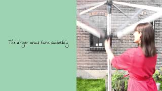 Brabantia 60m LiftOMatic Rotary Clothes Line First Look amp Install [upl. by Niuq]