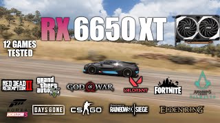 RX 6650 XT  Test in 12 Games  AMD RX 6650 Gaming [upl. by Aikam]