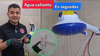 El mejor vídeo para tener agua caliente  Instala Fácil una regadera eléctrica Lorenzetti ⚡️🌀 [upl. by Joscelin]