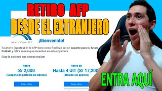 Como RETIRO mi AFP si estoy en el EXTRANJERO 2022  4 UIT Tutorial PASO a PASO [upl. by Einahpet]