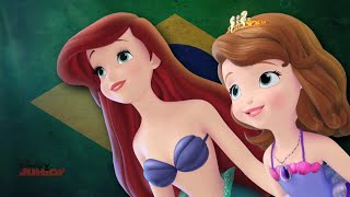 Sofia the First ft Ariel  Joining Together Brazilian Portuguese [upl. by Alema]