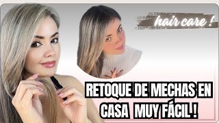 RETOQUE DE MECHAS EN CASA CON GORRO súper fácil tips hair haircare higthlights beauty [upl. by Oirifrop]