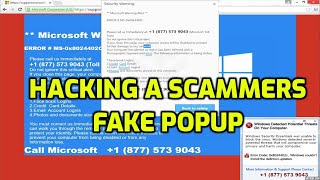 Hacking A Tech Scammers Fake POPUP [upl. by Zednanreh]