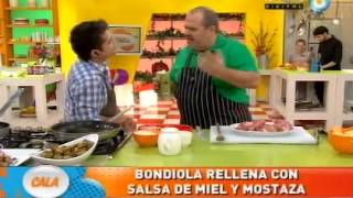 Bondiola rellena con salsa de miel y mostaza Parte 1 [upl. by Lemrahc478]