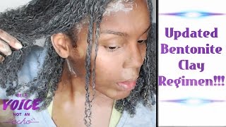 EASY BENTONITE CLAY TREATMENT FOR NATURAL HAIR [upl. by Schoof]