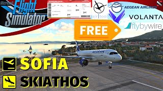 Msfs2020Ανακοινώσεις επιβατών LukeAirtool  Volanta flight tracker  A320 Aegean LBSFLGSK [upl. by Ahtivak]