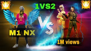 1 vs 2 op game 🎮 play M1 NX 😱🔥 [upl. by Ellemaj36]