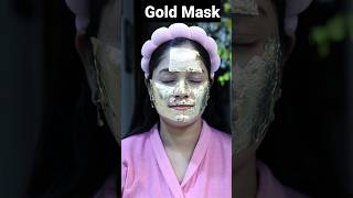 Gold Mask for Glowing Skin ✨️ shorts ytshorts beauty benatural youtubeshorts [upl. by Barde]