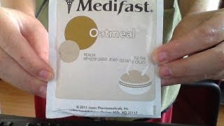 Medifast Peach Oatmeal Review [upl. by Alleirbag]