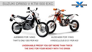 DR650 v KTM there can only be one winner︱Cross Training Adventure [upl. by Wilen]