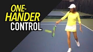 Tennis Lesson Technique for One Handed Backhand CONFIDENCE and CONTROL [upl. by Stillas827]