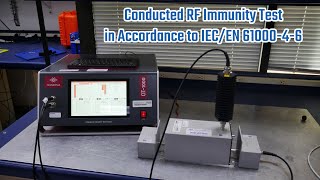 IEC 6100046 Conducted RF Immunity Test [upl. by Nilok]