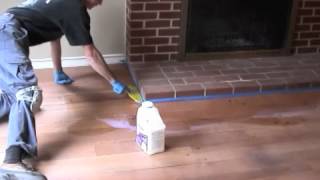 Refinishing Hardwood Floors Part 3 Apply Finish [upl. by Latty]