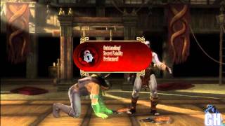 Mortal Kombat 9 Nightwolf Second amp Secret Fatality [upl. by Adham]