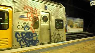 CityrailSydney Trains R set R24 departing Central [upl. by Ecnerol]