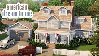 american dream home \\ The Sims 4 speed build [upl. by Catina]