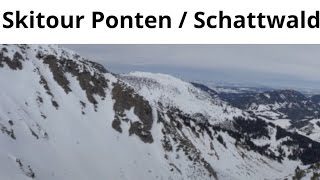 Skitour Tannheimer Tal  Ponten  Schattwald [upl. by Shrier315]