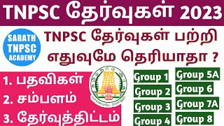 TNPSC Exam Complete Details  TNPSC Group 1 to Group 8 All Details  SARATH TNPSC ACADEMY [upl. by Lustig185]