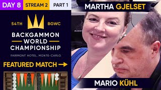 54th Backgammon World Championship  Day 8  Stream 2  Part 1  Main  2nd Chance  Rnd of 8 [upl. by Ainevuol174]