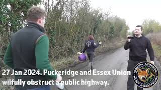 Puckeridge with Essex Union Blocking Public Road [upl. by Terrye]