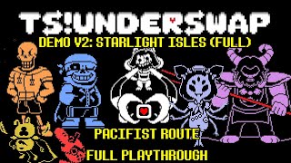 TSUNDERSWAP DEMO V20 PACIFIST FULL PLAYTHROUGH FANGAME  No Commentary  Secrets  Quests [upl. by Aseel184]