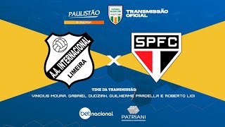 INTER DE LIMEIRA X SÃO PAULO  TRANSMISSÃO OFICIAL  Narração Vinicius Moura  Futebol Globo CBN [upl. by Lepine]