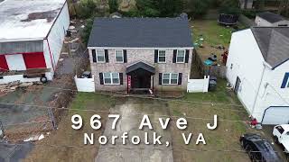 NORFOLK DUPLEX FOR RENT  967 Ave J Norfolk VA  by PMI Virginia [upl. by Harsho305]