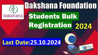 dakshana foundation students registration process 2024 [upl. by Kerin]