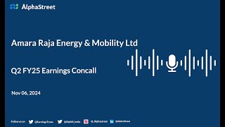 Amara Raja Energy amp Mobility Ltd Q2 FY202425 Earnings Conference Call [upl. by Mis391]