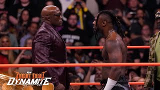 Bobby Lashley comes facetoface with Swerve Strickland at FRIGHT NIGHT  103024 AEW Dynamite [upl. by Chuah]