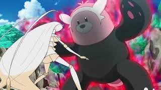 Bewear vs Pheromosa Pokemon Sun and Moon Episode 114 English Dub [upl. by Retloc]