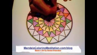 Mandalas How To Color A Mandala Coloring Page [upl. by Yrakaz64]