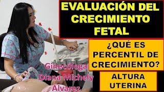 EVALUACION DEL CRECIMIENTO FETAL POR GINECOLOGA DIANA ALVAREZ [upl. by Naanac]