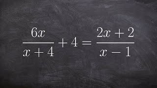 Solving a rational equation with two solutions [upl. by Woodcock57]