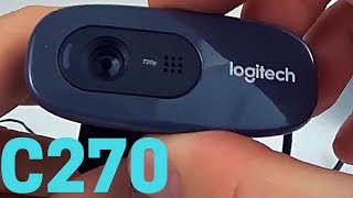 Logitech C270 Webcam Review and Install Tutorial  C270 Video Test [upl. by Honey]