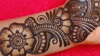 arabic mehndi designs for hands  simple mehndi design front hand  आसान मेहंदी डिजाइन [upl. by Enoved]